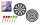 DARTS TAFELFLOCK+MET+6NAD38
