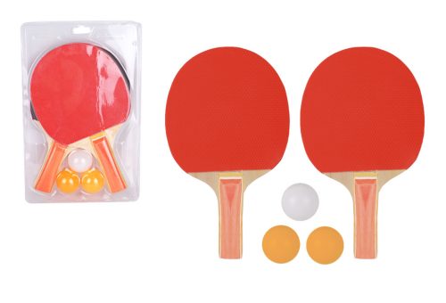 PING-PONG 2SCHLÄGER+3BALL GUMMI