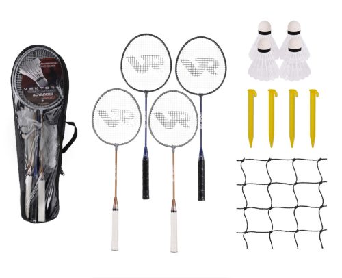 TENNISSET/4SCHLÄGER+2BALL+NETZ