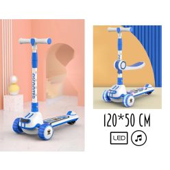 ROLLER+MUSIK BLAU/WEIß 120*50