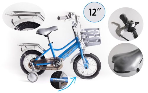 FAHRRAD+STÜTZRAD BLAU 12