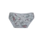 Damen Baumwoll-Zweiteiliges Unterwäsche-Set - klassischer Slip-Spaghettiträger-Top - grau - L