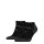 Head Unisex Performance Sneaker - atmungsaktive Halbplüschsohlen-Geheimsocken - 2 Paar/Packung - Schwarz - 35-38
