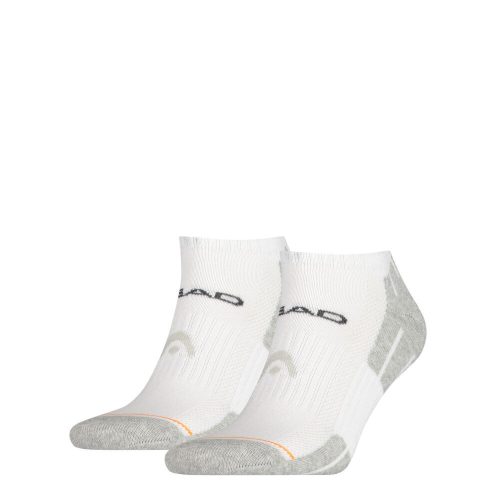 Head Unisex Performance Sneaker - atmungsaktive Halbplüschsohlen-Geheimsocken - 2 Paar/Packung - Weiß - 39-42