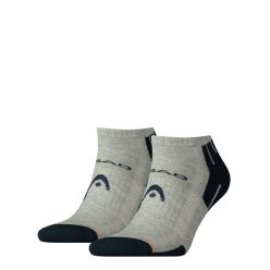   Head unisex performance sneaker - légátersztő félplüss talpú titokzokni - 2 pár/csomag - szürke - 35-38