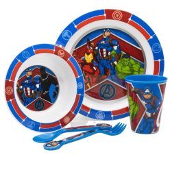 Avengers 5-teiliges Kunststoff-Mikrowellengeschirr-Set