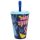 Stitch Plastik-Trinkbecher mit Strohhalm - 430 ml