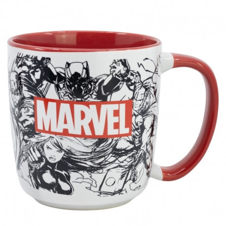 MARVEL Mikrowellengeeigneter Premium-Keramikbecher in Geschenkbox - 380 ML
