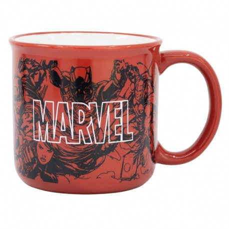 KERAMIK FRÜHSTÜCKSTASSE 415 ML GESCHENKBOX MARVEL MUSTER