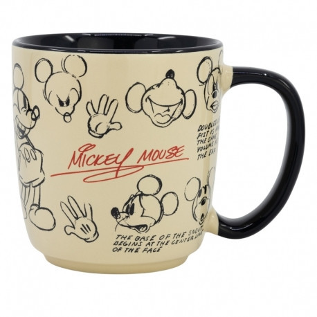 MICKEY MAUS Mikrowellen-Premium-Keramikbecher in Geschenkbox - 380 ML
