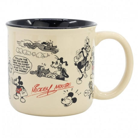 KERAMIKFRÜHSTÜCKSBECHER 415 ML IN GESCHENKBOX MICKEY MOUSE VINTAGE