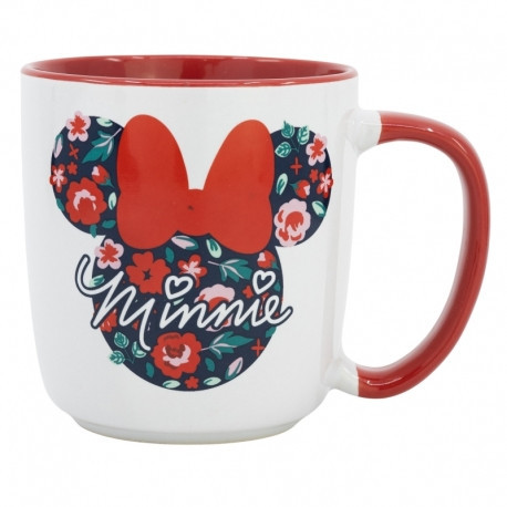 MINNIE MAUS mikrowellengeeigneter Premium-Keramikbecher in Geschenkbox - 380 ML