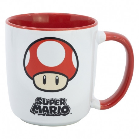 SUPER MARIO Mikrowellengeeigneter Premium-Keramikbecher in Geschenkbox - 380 ML