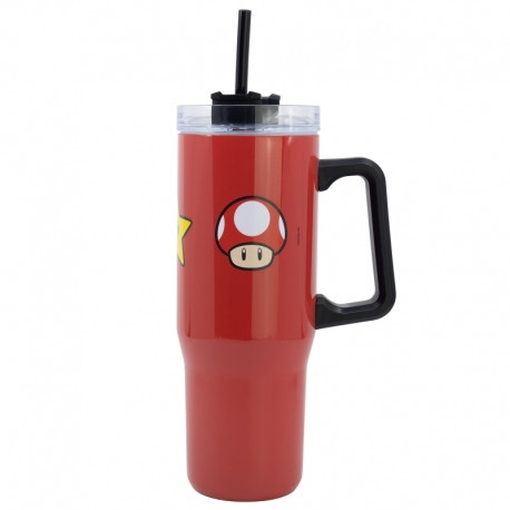ISOLIERTER EDELSTAHL XL REISEBECHER 940 ML SUPER MARIO