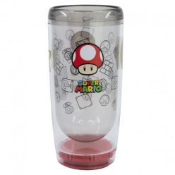   Doppelwandiger Kunststoff Premiumbecher 705 ML SUPER MARIO POWER (mit SmartGrip-Technologie)