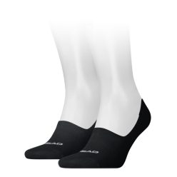   Head Footie Unisex atmungsaktive Geheimsocken 2 Paar/Packung - Baumwollgeheimsocken - Schwarz - 35-38
