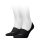 Head Footie Unisex atmungsaktive Geheimsocken 2 Paar/Packung - Baumwollgeheimsocken - Schwarz - 39-42