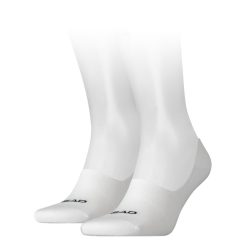   Head Footie Unisex atmungsaktive Geheimsocken 2 Paar/Packung - Baumwollgeheimsocken - Weiß - 35-38