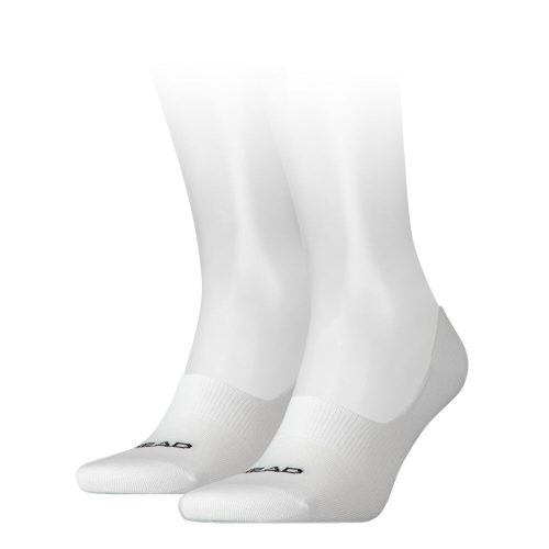 Head Footie Unisex atmungsaktive Geheimsocken 2 Paar/Packung - Baumwollgeheimsocken - Weiß - 35-38