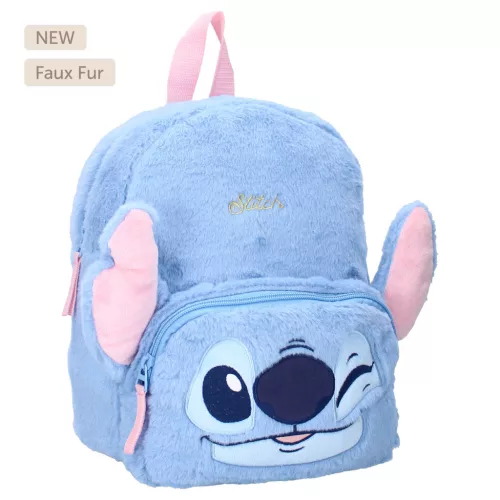 Stitch Prémium bársony 3D iskolatáska