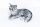 KATZE LIEGEND GRAU    32CM