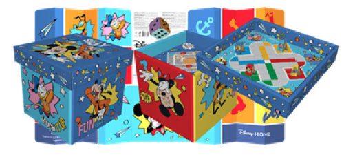 Mickey Maus Spielzeugkorb 20L (4-in-1 Gesellschaftsspiel, Aufbewahrung, Sonnenschutz, Stuhl)