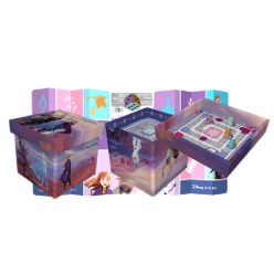   Eiskönigin Spielzeugkorb 20L (4 in 1 Gesellschaftsspiel, Aufbewahrung, Sonnenschutz, Stuhl)