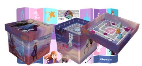 Eiskönigin Spielzeugkorb 20L (4 in 1 Gesellschaftsspiel, Aufbewahrung, Sonnenschutz, Stuhl)