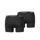 Head Basic Herrenunterhose - Baumwollboxershorts - 2 Stück/Packung - Schwarz - S