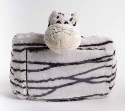 KATZE BILD/WEISS GESTREIFT 17CM
