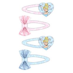   Disney Prinzessinnen (Cinderella) glitzerndes Haarspangen-Set 2 Stück