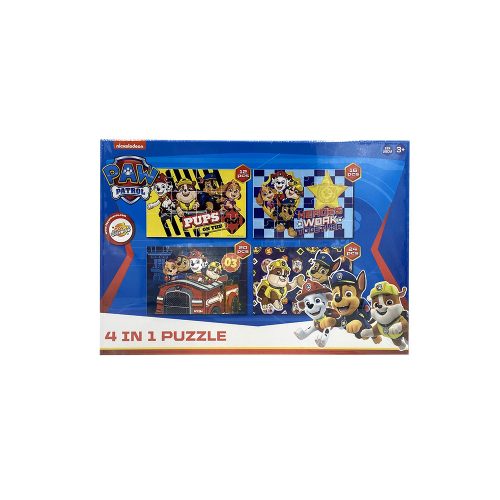 Paw Patrol 4-in-1 Puzzle 12-13-20-24 Teile - Gelb