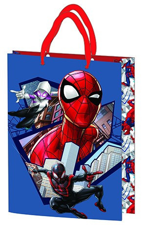 Geschenktüte 23x18x8,5cm, laminierte Kunststoffoberfläche - Spiderman