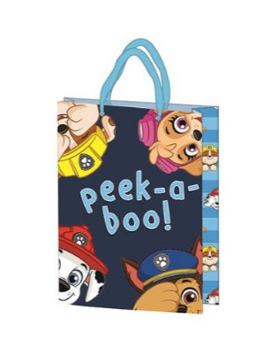 Geschenktüte 34x26x12 cm. 4er Pack FSC Paw Patrol Blau