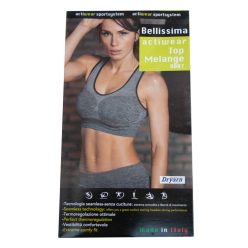   Nahtloser luftdurchlässiger Sport-BH für Damen - Grau - S/M
