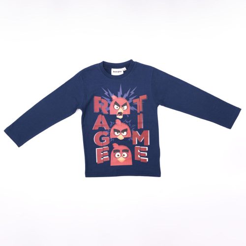 Angry Birds Jungen Langarmshirt - Baumwollshirt - Dunkelblau_110