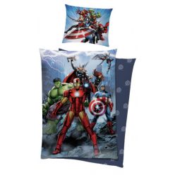   Avengers Bettwäsche - New York Battle 100% Baumwolle 140x200 + 65x65