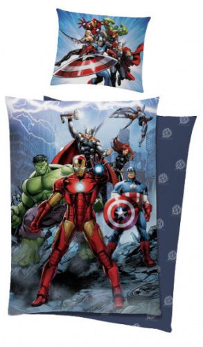 Avengers Bettwäsche - New York Battle 100% Baumwolle 140x200 + 65x65