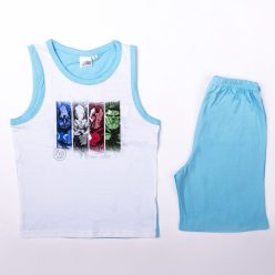   Avengers Jungen Baumwoll-Sommer-Set - T-Shirt-Shorts-Set - Türkis - 122