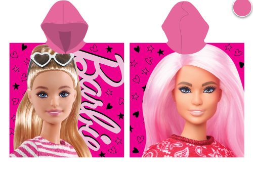 Barbie 100% Baumwollponcho - 55x110 cm