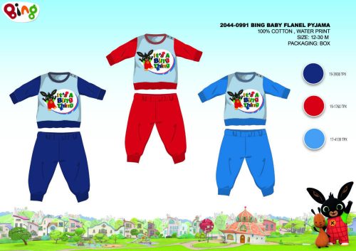 Winter Dick Baumwoll Baby Pyjama - Flanell Pyjama - Bing Bunny