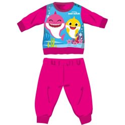   Baby Shark Winter Warmes Baby Pyjama - Baumwollflanell Pyjama - Pink - 92