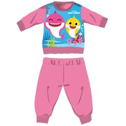   Baby Shark Winter Warmes Baby Pyjama - Baumwollflanell Pyjama - Rosa - 80