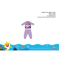 Baby Shark Baby Pyjama - Jersey Baumwollpyjama - lila - 92
