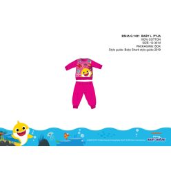 Baby Shark Baby Pyjama - Jersey Baumwollpyjama - pink - 80