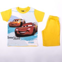   Cars Jungen Baumwoll-Sommer-Set - T-Shirt-Shorts-Set - Gelb - 122