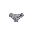 Damen-Zweiteiliges Camouflage-Unterwäsche-Set - Baumwoll-Sportunterwäsche - Sportslip-mit breiten Trägern - grau - L