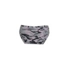 Damen-Zweiteiliges Camouflage-Unterwäsche-Set - Baumwoll-Sportunterwäsche - Sportslip-mit breiten Trägern - grau - M