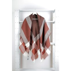 Cecilia Gallerani Schal - 140x140 cm - braun kariert