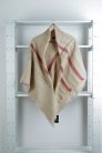 Cecilia Gallerani Schal - 140x140 cm - beige, elfenbein, rot